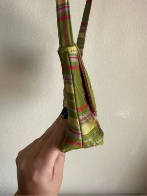 Vintage Vera Bradley Quilted Silk Plaid Purse thumbnail 6
