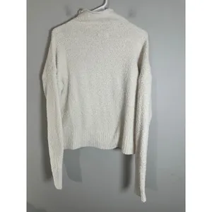UGG Ylonda Turtleneck Sweater Cream Fuzzy Boucle‎ Knit Pullover 1018963 Mens M thumbnail 6