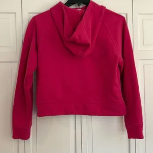 Anrabess quarter zip cropped hooded pullover hot pink M thumbnail 6