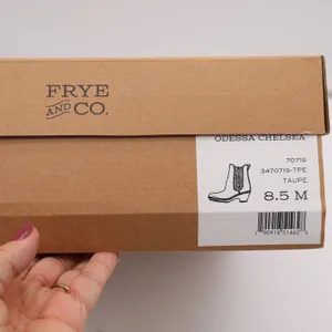 Frye and Co. Boots Womens 8.5 Odessa Chelsea Taupe Wood Heel Platform NEW thumbnail 11