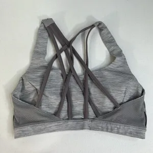 Lululemon Sz 6 Free To Be Serene Bra Light Support C/D Cup Nimbus Battleship thumbnail 9