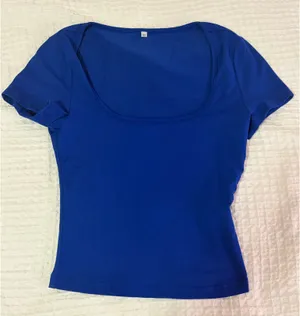Blue square neck top Size XS thumbnail 1