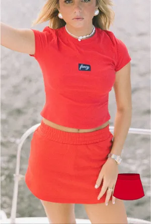 Fancy d boutique sweat skirt Red Size M thumbnail 1