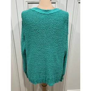 Anthropologie Pilcro Women's Medium Green Oversized‎ Textured Slouchy Sweater thumbnail 5