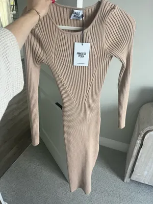 NWT Princess Polly Beige Dress thumbnail 1