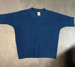 Blair Blue Knit Sweater Cozy Casual Pullover Crewneck size‎ S B-131 thumbnail 1