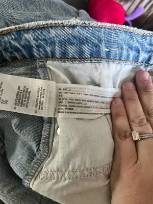 Abercrombie & Fitch The Dad High‎ Rise Light Wash Denim Jeans Size 16/33 thumbnail 4