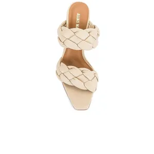 Alias Mae High Heels Isla Mules in Bone 38 7 Womens Braided Sandals thumbnail 3