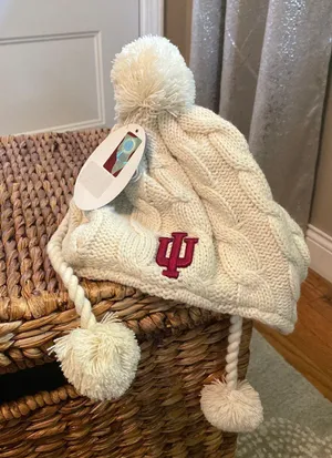 NWT IU Hat (Indiana University) White thumbnail 3