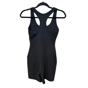 Skims Outdoor Mid Thigh Bodysuit Black Racerback Romper One Piece Size Medium thumbnail 5