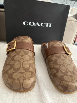 Coach Signature Canvas Mules Sz10 Unisex thumbnail 5