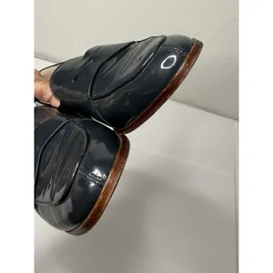 Louise et Cie Patent Leather Loafers Size 7M Blue Preppy Nerdy Glossy Slip On thumbnail 8