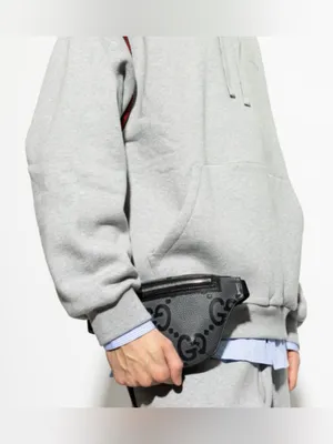 GUCCI Jumbo GG logo small leather belt bag thumbnail 2