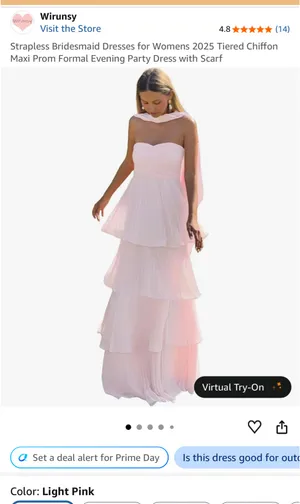 Pink Ruffle Dress Size 4 thumbnail 2