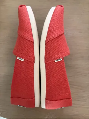Toms Orange Alpargata Canvas Slip-On Flats 6.5 thumbnail 4