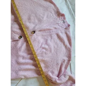 FREE PEOPLE Women’s Cardigan Pink Oversized Vneck Knit Boho Size M thumbnail 5