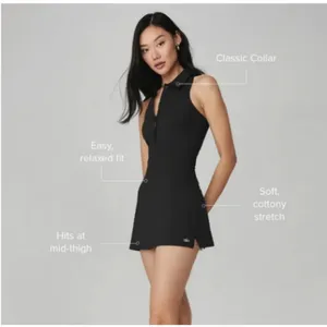 Alo Charmed Tennis Dress Black Size Medium thumbnail 8