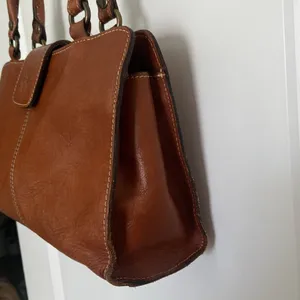 Patricia Nash Rienzo Top Handle Satchel Tan Leather Handbag Brown thumbnail 8