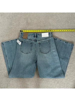 Pacsun Casey Low Rise Baggy Jeans Ripped Indigo NWT Size 24 thumbnail 8