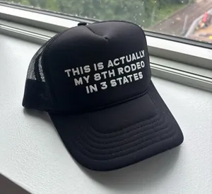 "This is actually my 8th rodeo in 3 states" Trucker Hat thumbnail 1