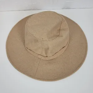 ASN Womens Harper Floppy Hat Tan Felt Packable Wide FabFitFun Boho NEW thumbnail 5