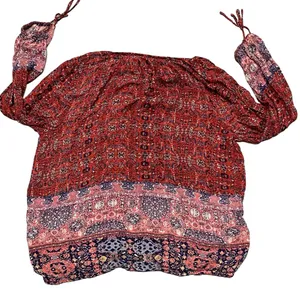 Lucky Brand Long Sleeve Peasant Top size Medium thumbnail 6