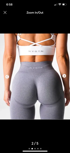 NVGTN Leggings Seamless Contour Grey thumbnail 2
