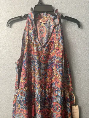 Anthropologie Sleeveless boemo Maxi Dress in Multi-Color thumbnail 2