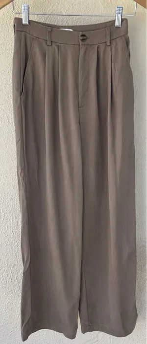Reformation Mason High Waist Pleated Wide Leg Trouser 2P Office Career Business thumbnail 1