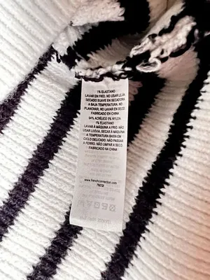French Connection Stripe Half Zip Sweater Size Medium thumbnail 10