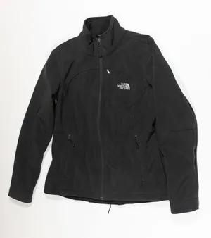 The North Face Women's Solid Black Full Zip High Neck Lightweight Jacket Coat thumbnail 1