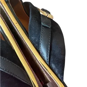 Tory‎ Burch Delaney 5mm Sandals Perfect Black Suede Leather 8 thumbnail 12
