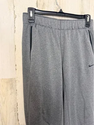 Nike Women’s XS Gray Dri-FIT Fleece Jogger Pants Toggle Hem Zip Pockets thumbnail 5