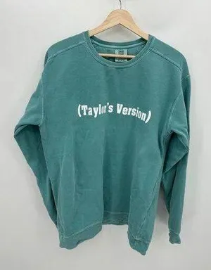 Comfort Colors Taylor Swift (Taylor's Version) Crewneck Pullover Sweatshirt Sz M thumbnail 1