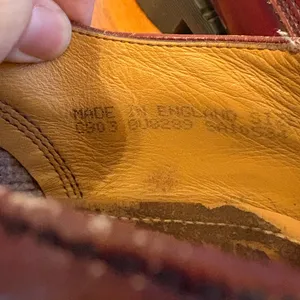 Vintage Dr. Martens Made in England Oxblood 3-Eye/1461 oxford's Women's sz 10 thumbnail 13