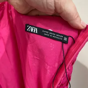 Zara Fuchsia Lace Halter Backless Long Midi Back Slit Lined Sheath Dress Sz‎ XS thumbnail 6