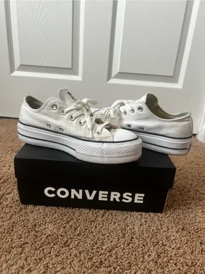 White Platform Converse thumbnail 2
