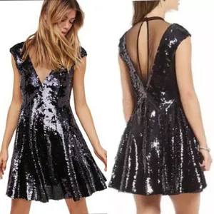 Free people Black Dance Til Dawn Mini Dress thumbnail 2