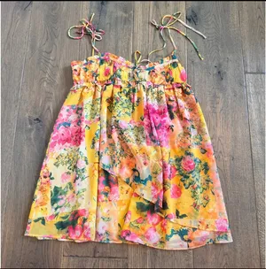 womens floral mini dress thumbnail 2