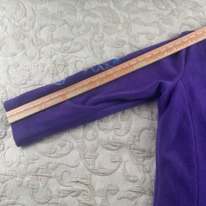 Bob Mackie Wearable Art Purple Fleece Embroidered‎ Paisley Jacket Womens Large L thumbnail 8