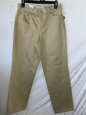 Style & Co. Women Straight-Leg Chinos in Tan thumbnail 1
