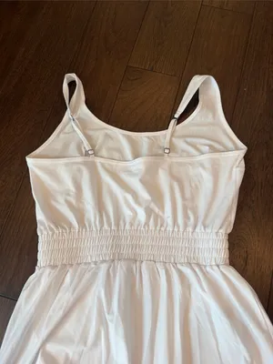 Abercrombie & Fitch White Tank Athleisure Dress Size Medium - C11-689 thumbnail 7