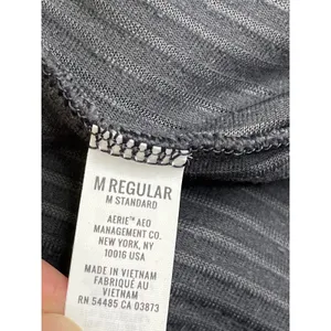 Aerie Groove-On Rib Velour Flare Pants Charcoal Gray Pull-On Size M 32” Inseam thumbnail 8