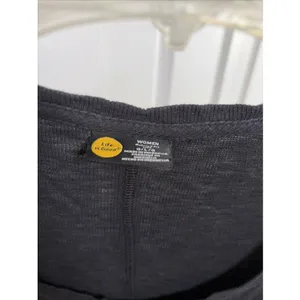 Life is Good Relaxed Fit Pocket Tee Womens Size L Charcoal Grey Ribbed Cotton L thumbnail 4