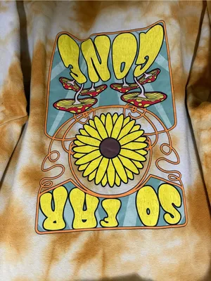 Empyre Psychedelic Mushroom “So Far Gone” Tie Dye Hoodie Large thumbnail 5