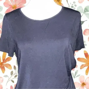 Nine West soft spun plain black stretchy top! thumbnail 1
