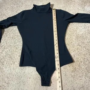 Spanx Suit Your Fancy‎ Long Sleeve Turtleneck Bodysuit Black Small 10196R thumbnail 5