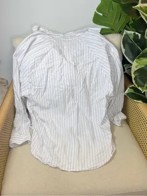 Wilfred Free Aritzia Boyfriend Linen Shirt Size XS thumbnail 6
