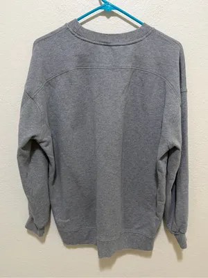 Lululemon Gray Oversized Crewneck Hoodie M/L thumbnail 2