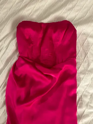 Express Strapless Satin Maxi Dress thumbnail 5